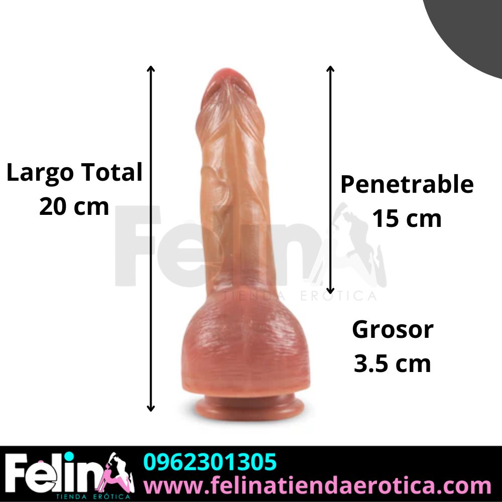 Dildo Eyaculador Ultra Realista Dumo 15 cm - Felina Sex Shop Tienda Erotica Ecuador (3)