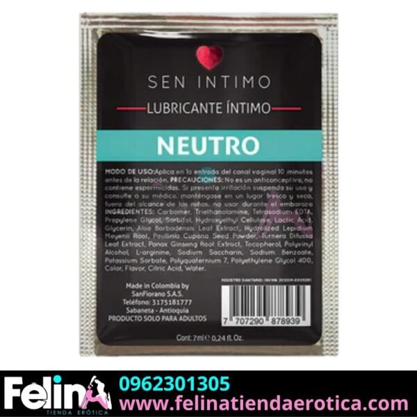 Lubricante neutro sen intimo - Felina Sex shop Tienda Erotica Ecuador (1)