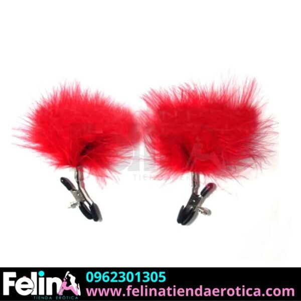 Pinzas para Pezon Rojo - Felina Sex Shop Tienda Erotica Ecuador