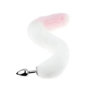 Plug Anal Con Cola Pinky Blanco - Felina Sex Shop Tienda Erotica Ecuador