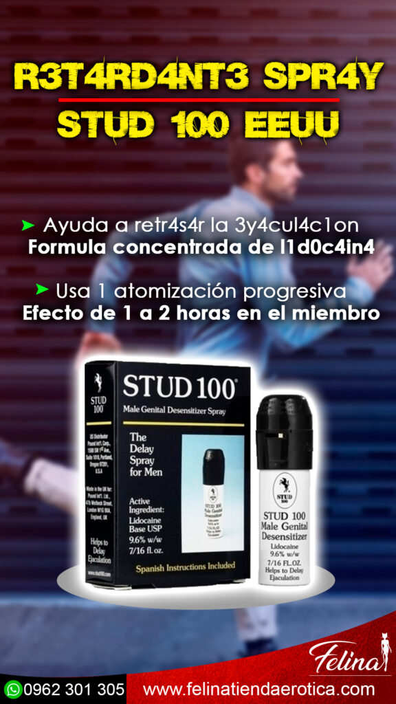 Stud 100 spray retardante americano para hombres - Felina Sex Shop Tienda Erotica