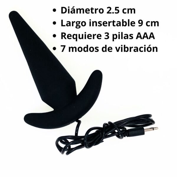 Plug Anal Vibrador Bakary Negro - Felina Sex Shop Tienda Erotica Ecuador (2)