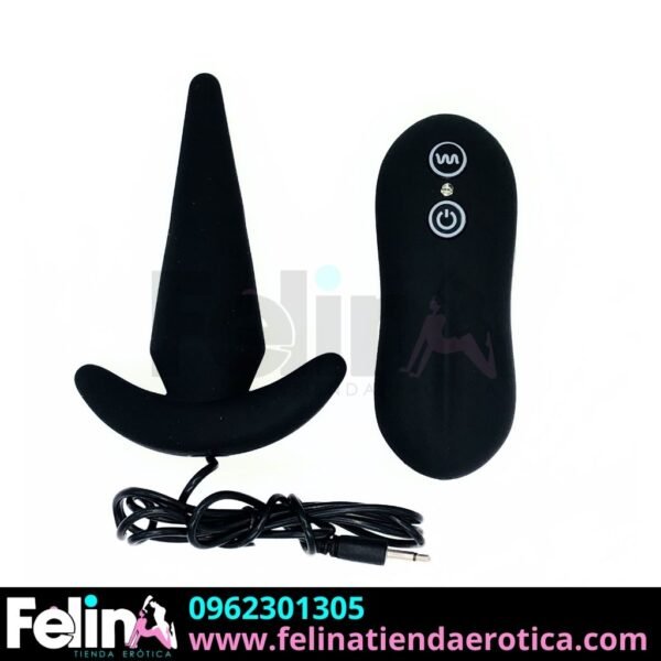 Plug Anal Vibrador Bakary Negro - Felina Sex Shop Tienda Erotica Ecuador (4)