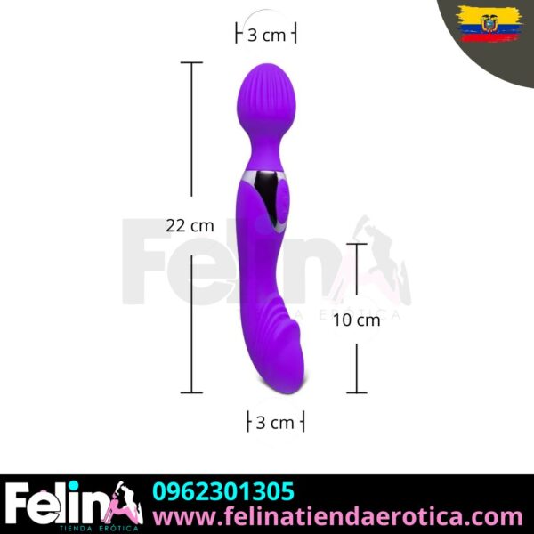 Vibrador Evelin 2 en 1 - Felina Sex Shop Tienda Erotica Ecuador (2)