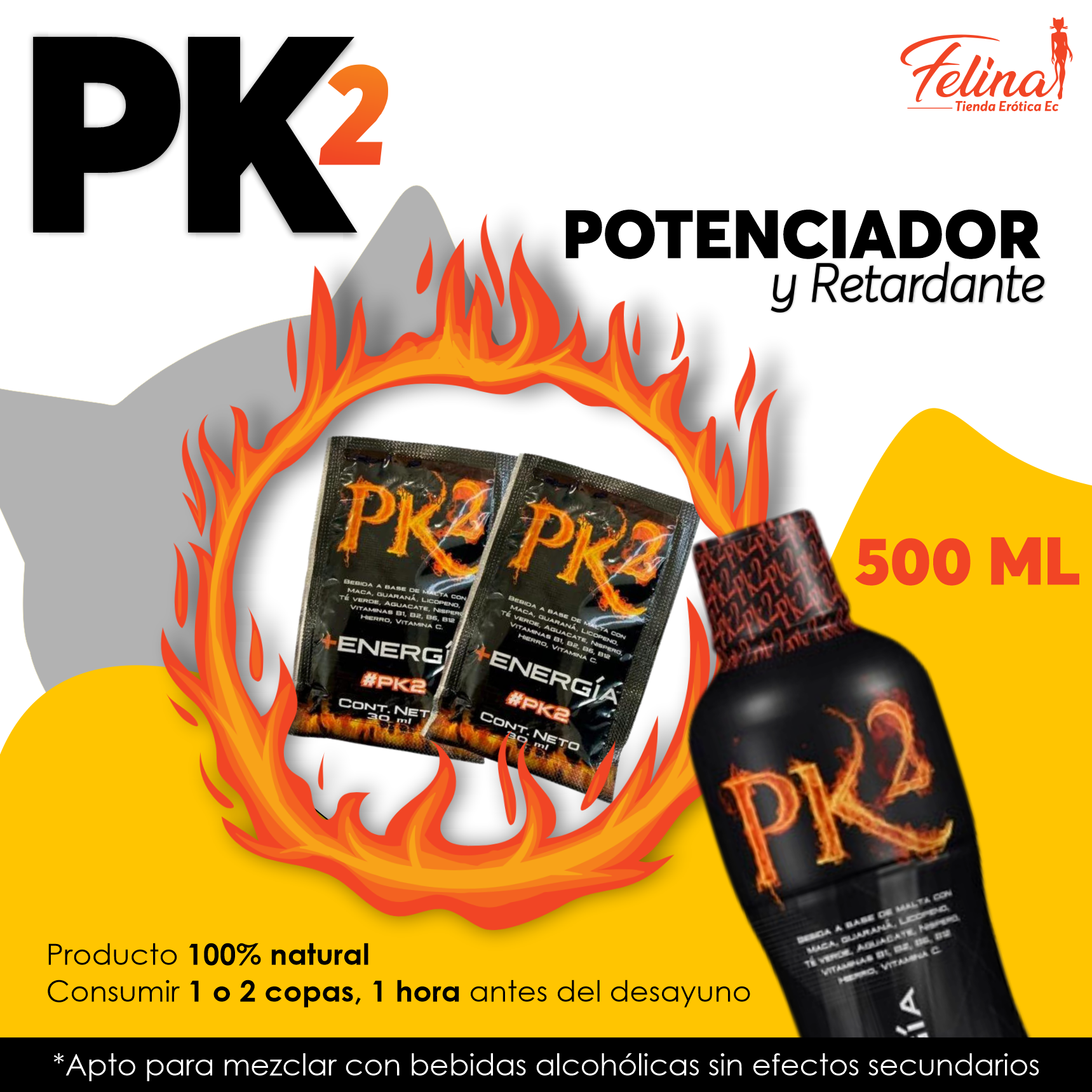 Pk2 Energy Sachet 30 ml - Imagen 4